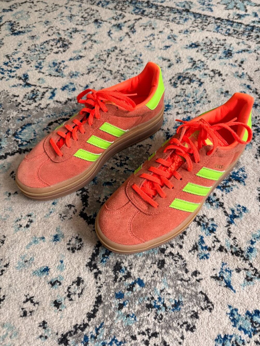 Adidas Gazelle Bold Solar Orange Solar Green (Women’s) SIZE 10
